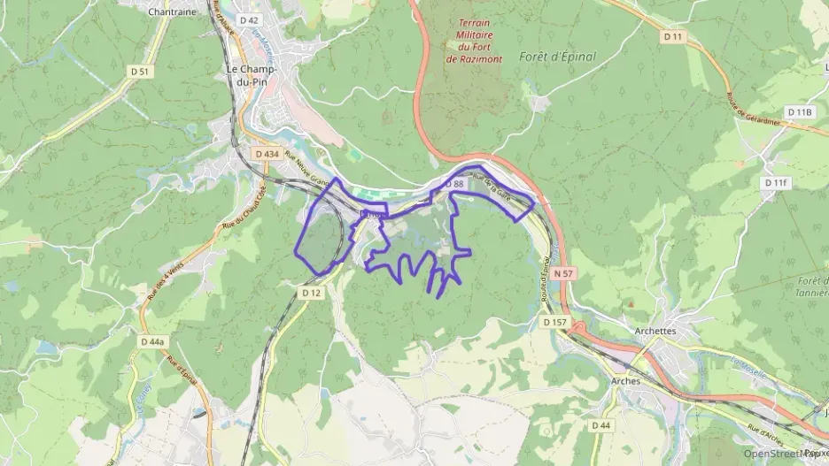 Maison 56 m² deux pieces à vendre à Dinozé Maison 56 m² deux pieces à vendre à Dinozé