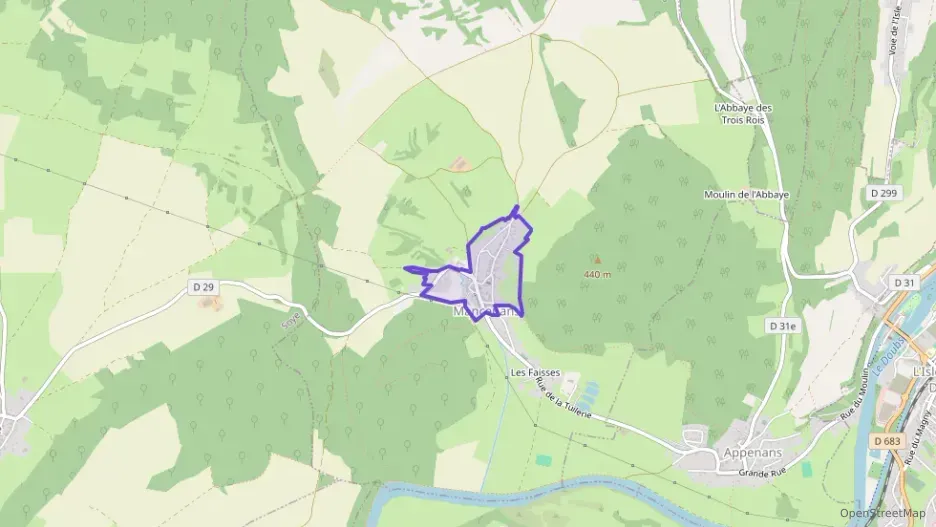 Maison 60 m² trois pièces à vendre à Mancenans