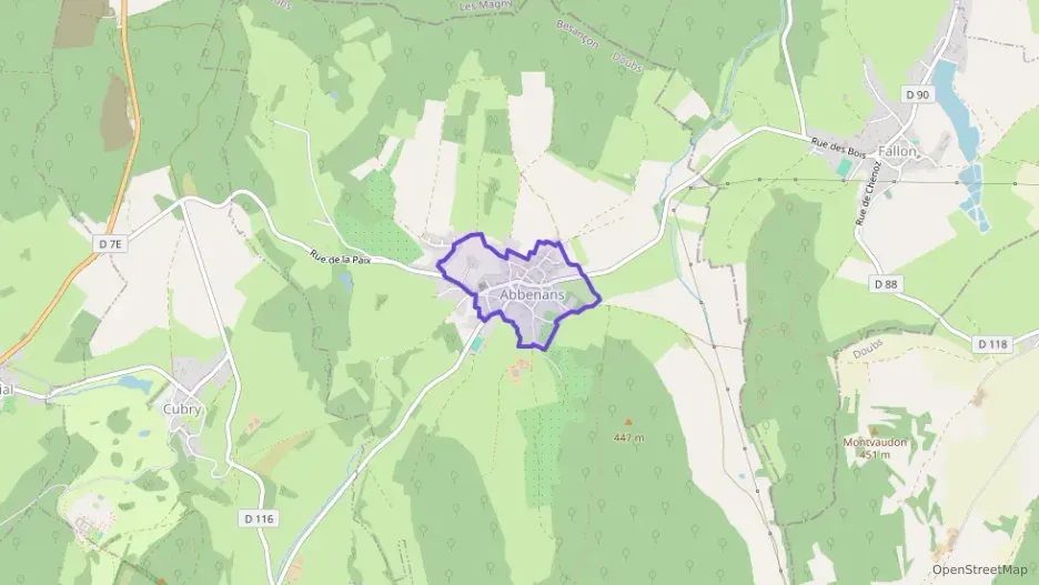 Maison 100 m² quatre pièces à vendre à Abbenans