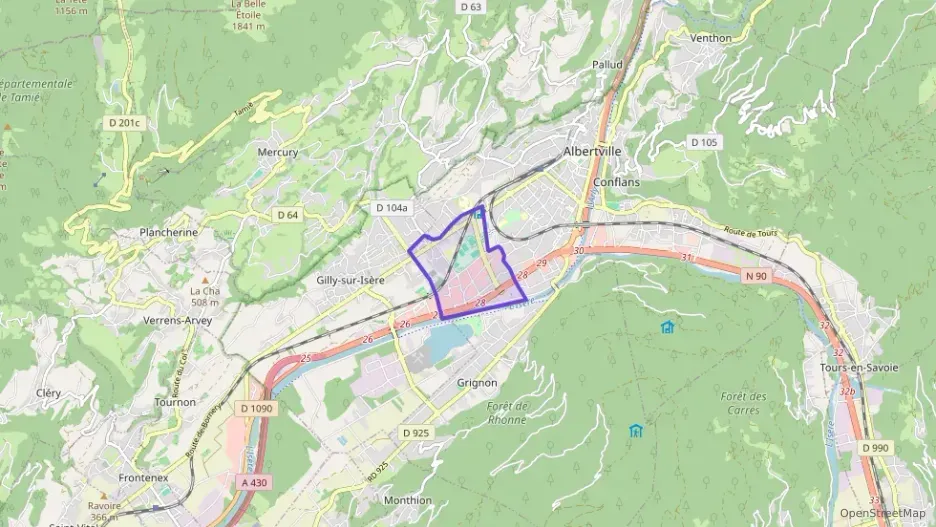 Maison 90 m² quatre pièces à vendre à Albertville