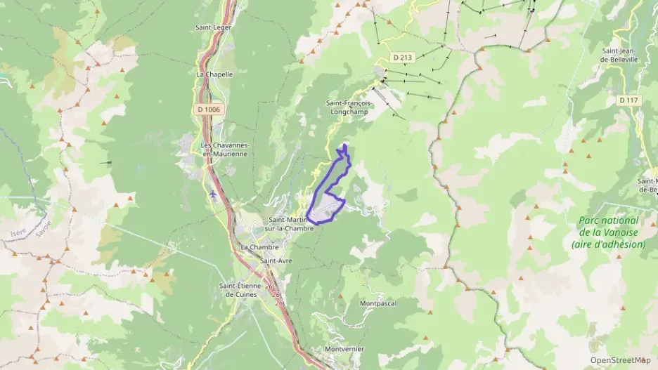 Maison 57 m² trois pièces à vendre à Saint-François-Longchamp Maison 57 m² trois pièces à vendre à Saint-François-Longchamp