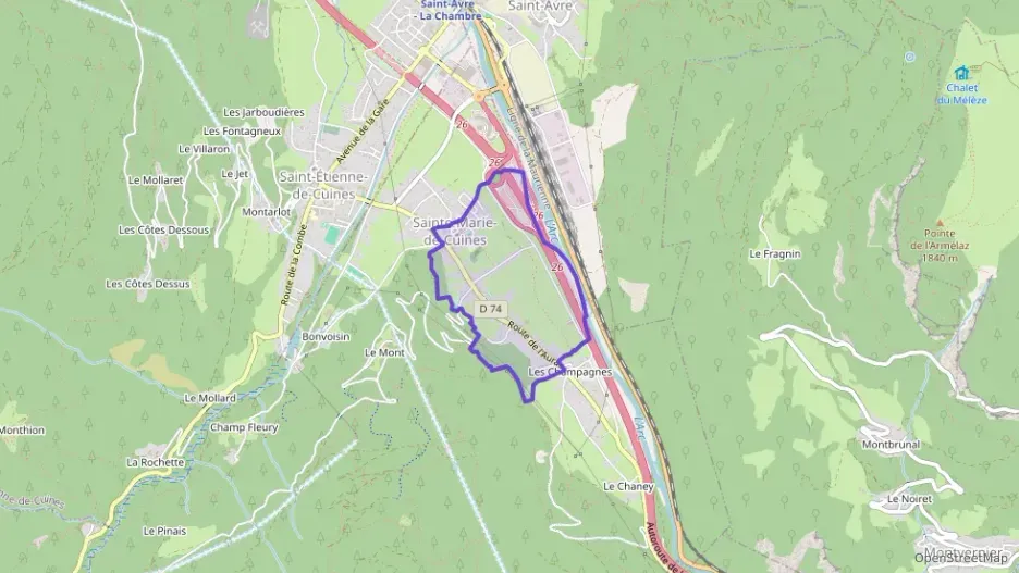 Maison 65 m² quatre pièces à vendre à Sainte-Marie-de-Cuines