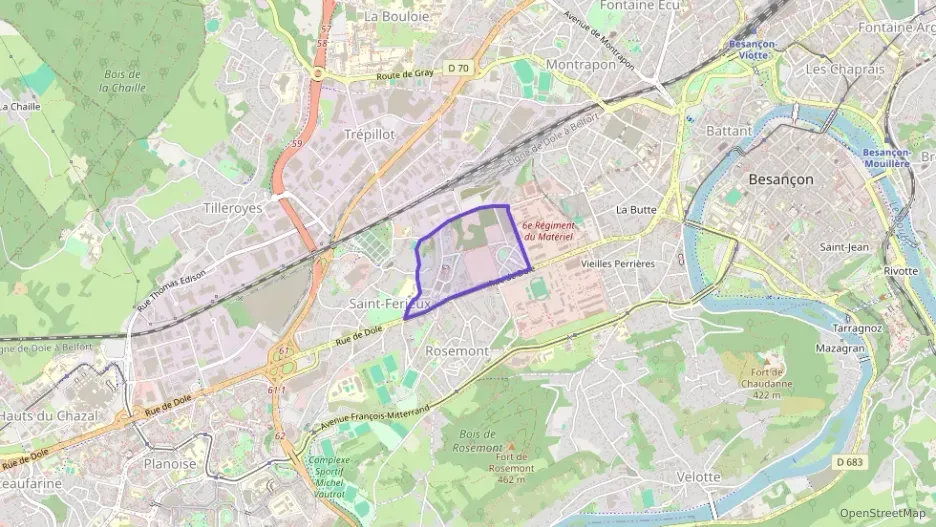 Maison 70 m² trois pièces à vendre à Besançon