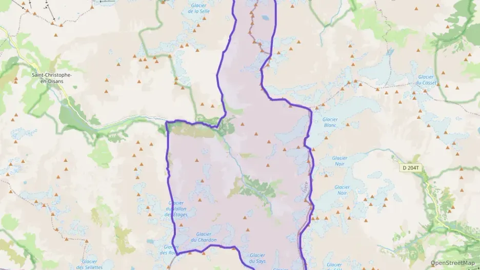Maison 56 m² trois pièces à vendre à Saint-Christophe-en-Oisans