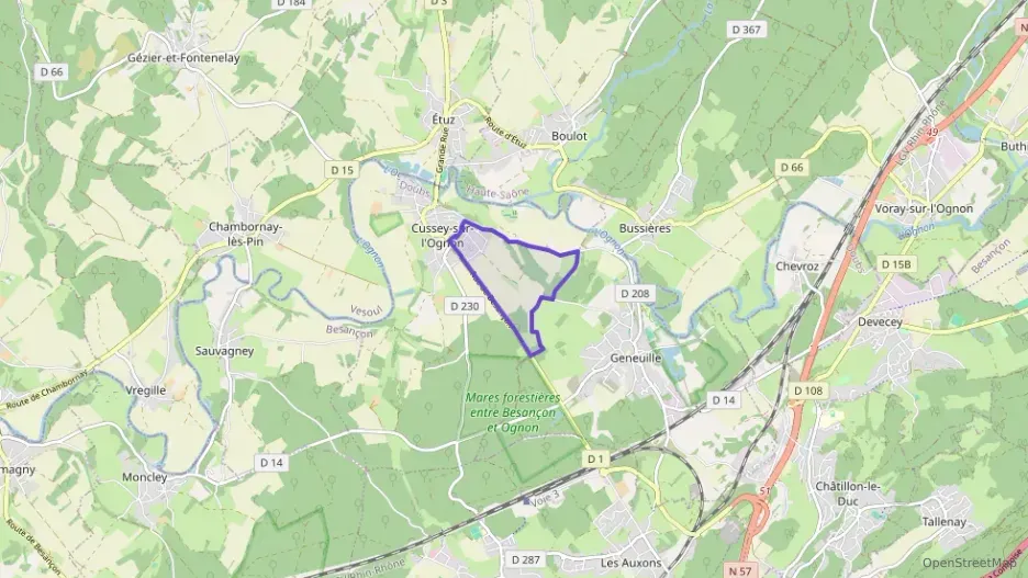 Maison 98 m² quatre pièces à vendre à Cussey-sur-l`Ognon