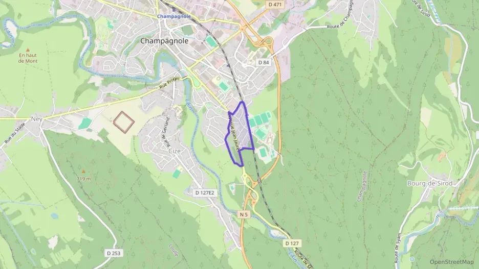 Maison 90 m² cinq pièces à vendre à Champagnole