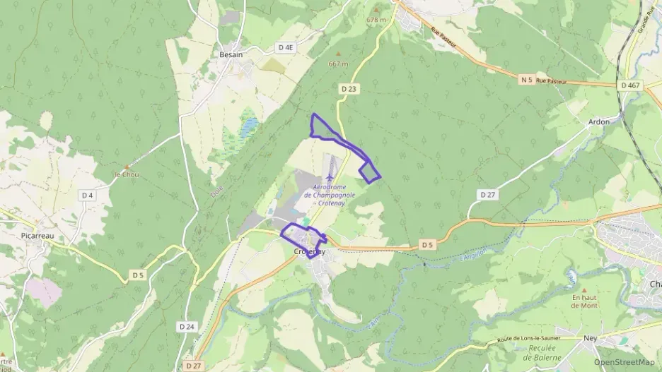 Maison 60 m² trois pièces à vendre à Crotenay Maison 60 m² trois pièces à vendre à Crotenay