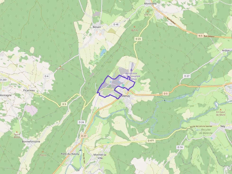 Maison 70 m² quatre pièces à vendre à Crotenay