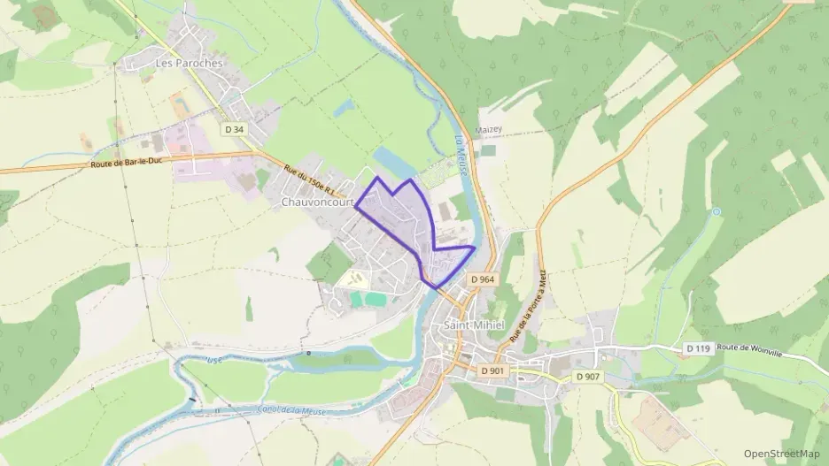 Maison 62 m² trois pièces à vendre à Saint-Mihiel