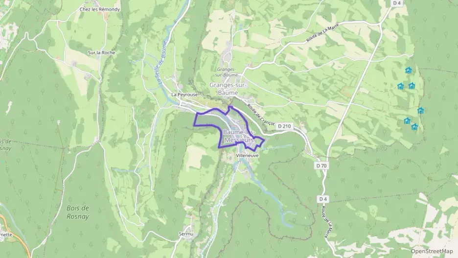 Maison 65 m² deux pieces à vendre à Baume-les-Messieurs