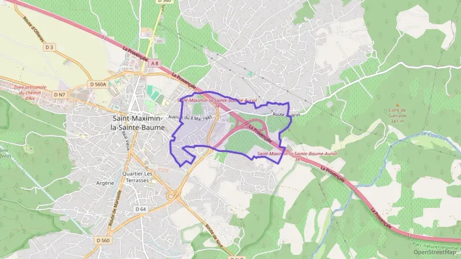 Maison 76 m² quatre pièces à vendre à Saint-Maximin-la-Sainte-Baume