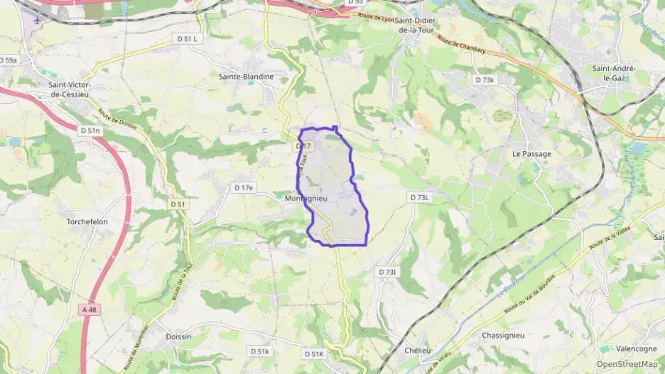 Maison 72 m² trois pièces à vendre à Montagnieu