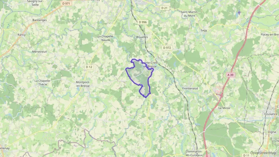 Maison 75 m² trois pièces à vendre à Sainte-Croix-en-Bresse