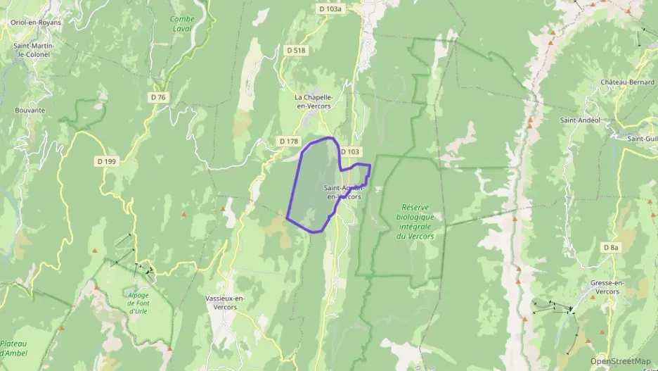 Maison 76 m² quatre pièces à vendre à Saint-Agnan-en-Vercors