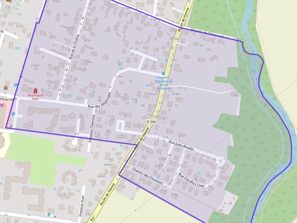 Maison 88 m² quatre pièces à vendre à Charvieu-Chavagneux