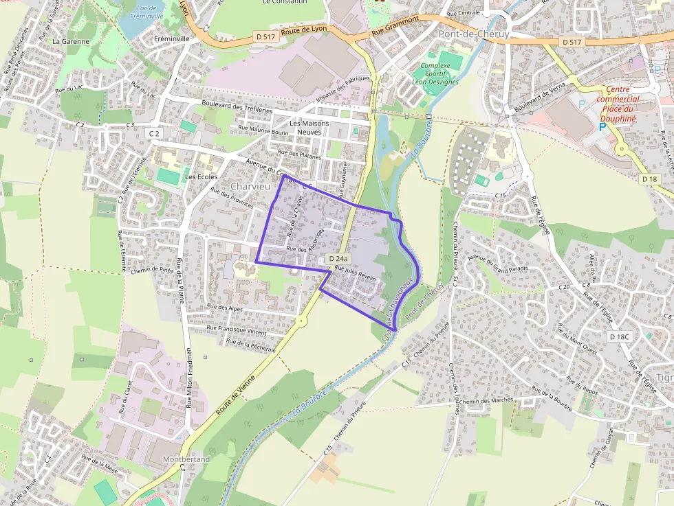 Maison 88 m² quatre pièces à vendre à Charvieu-Chavagneux