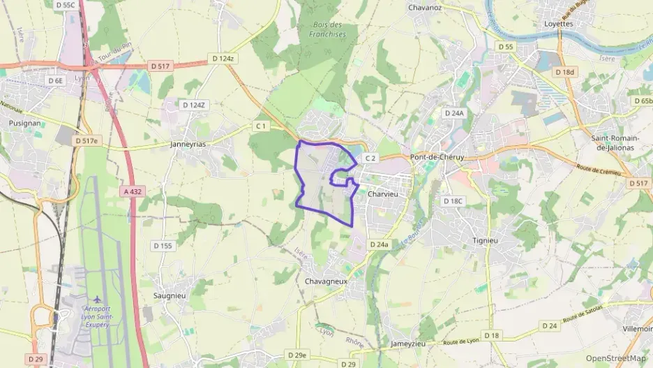 Maison 90 m² cinq pièces à vendre à Charvieu-Chavagneux