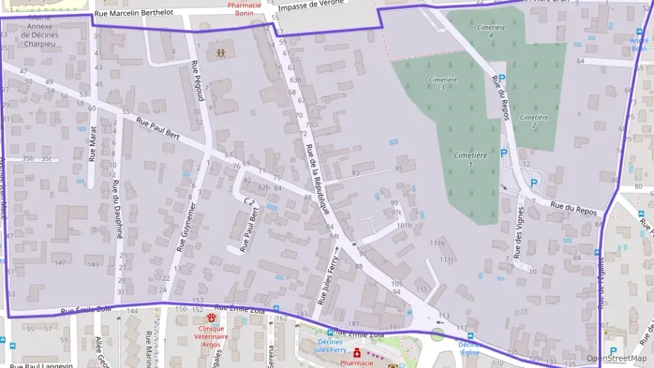 Maison 77 m² quatre pièces à vendre à Décines-Charpieu