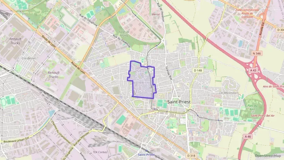 Maison 80 m² quatre pièces à vendre à Saint-Priest