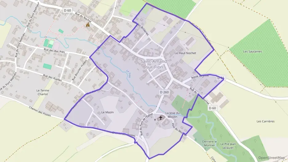 Maison 90 m² quatre pièces à vendre à Saint-Amand-sur-Fion