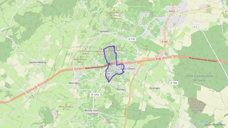 Maison 95 m² quatre pièces à vendre à Saint-Désert