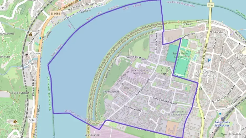 Maison 100 m² quatre pièces à vendre à Les Roches-de-Condrieu