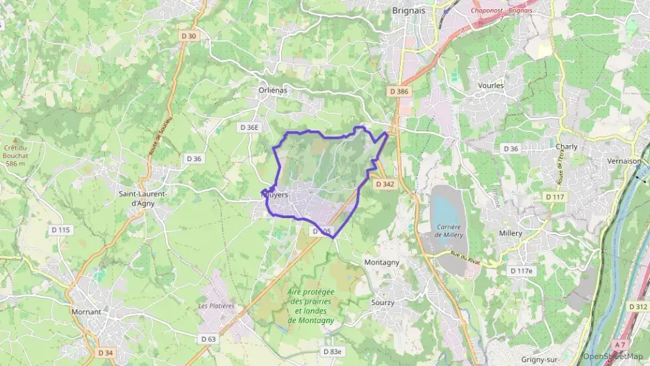 Maison 130 m² quatre pièces à vendre à Taluyers Maison 130 m² quatre pièces à vendre à Taluyers