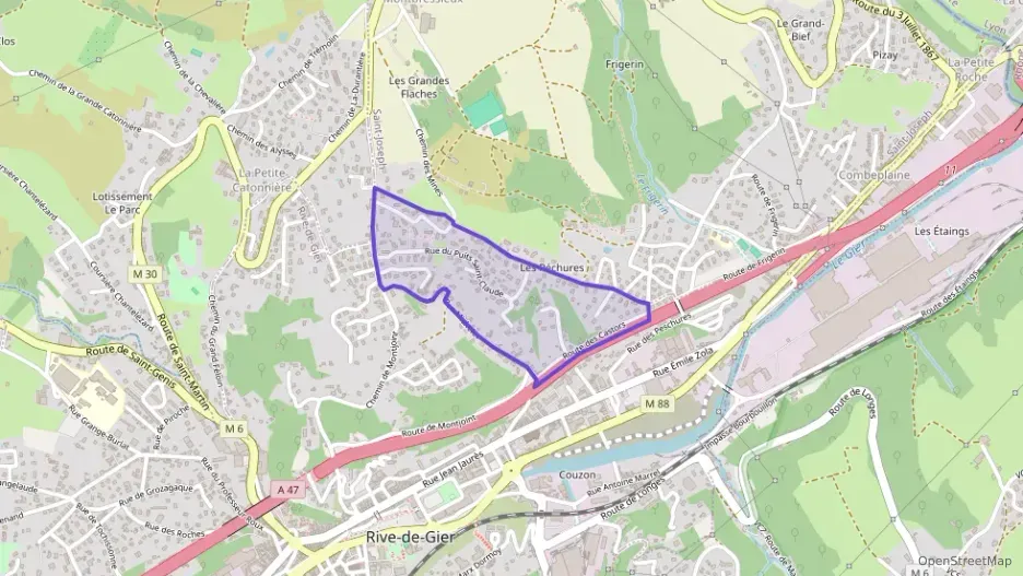 Maison 80 m² quatre pièces à vendre à Rive-de-Gier