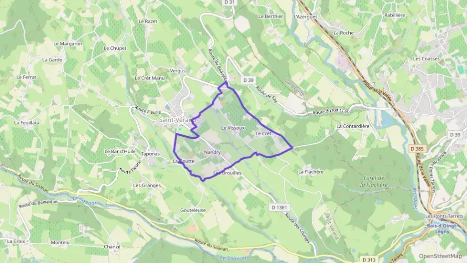 Maison 105 m² quatre pièces à vendre à Saint-Vérand
