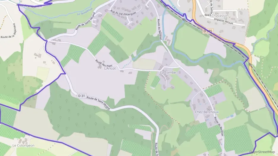 Maison 60 m² quatre pièces à vendre à Ternand