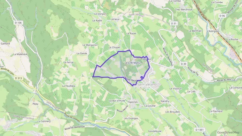 Maison 100 m² cinq pièces à vendre à Saint-Vérand