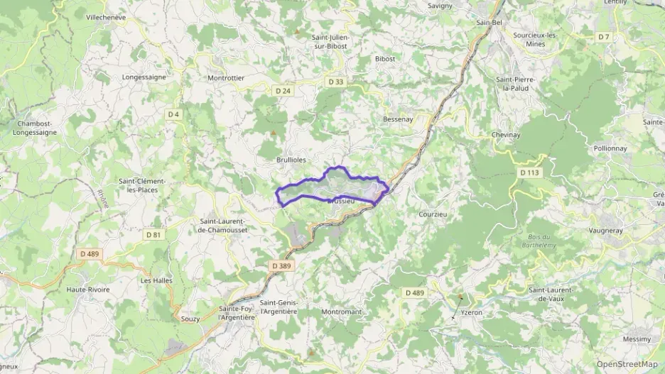 Maison 90 m² quatre pièces à vendre à Brussieu Maison 90 m² quatre pièces à vendre à Brussieu