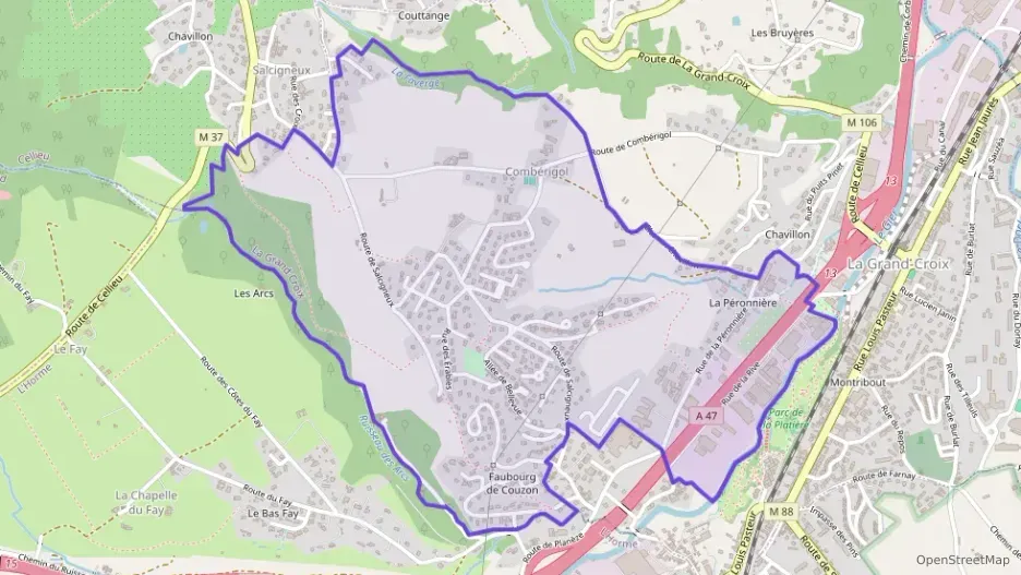 Maison 90 m² quatre pièces à vendre à La Grand-Croix