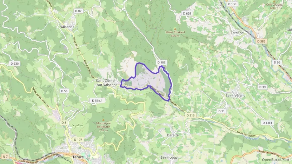 Maison 75 m² quatre pièces à vendre à Saint-Clément-sur-Valsonne