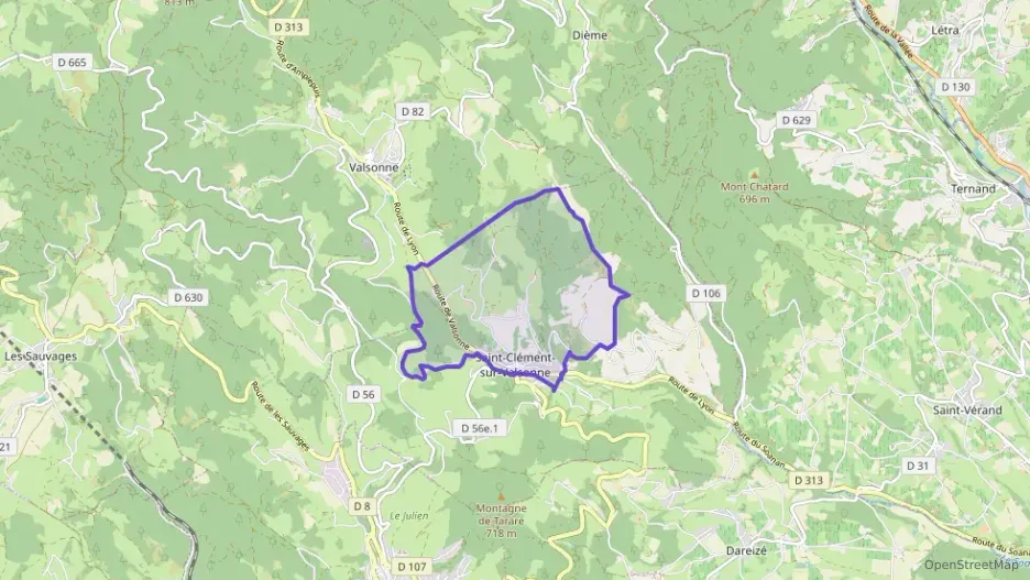 Maison 97 m² quatre pièces à vendre à Saint-Clément-sur-Valsonne