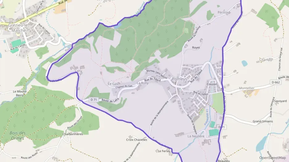 Maison 98 m² quatre pièces à vendre à Pomeys Maison 98 m² quatre pièces à vendre à Pomeys