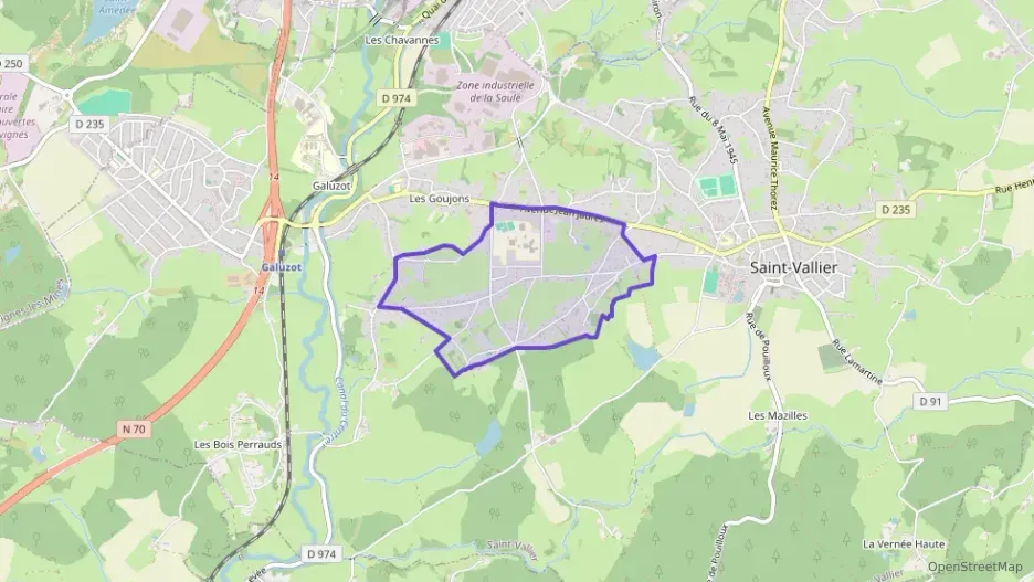 Maison 80 m² quatre pièces à vendre à Saint-Vallier