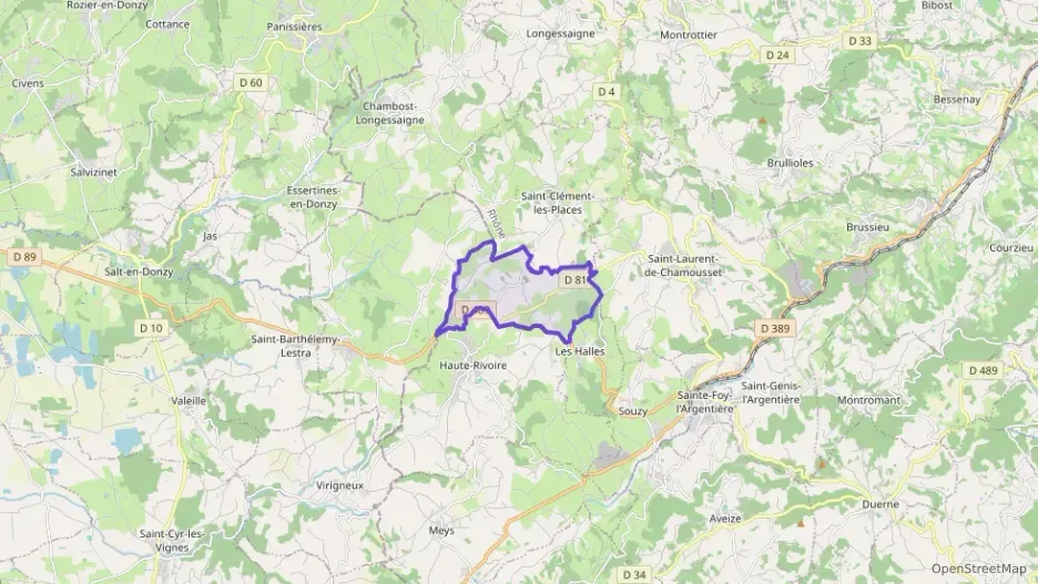 Maison 82 m² cinq pièces à vendre à Haute-Rivoire