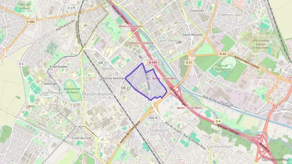 Maison 54 m² trois pièces à vendre à Reims