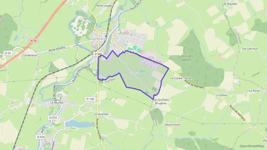 Maison 84 m² quatre pièces à vendre à Génelard