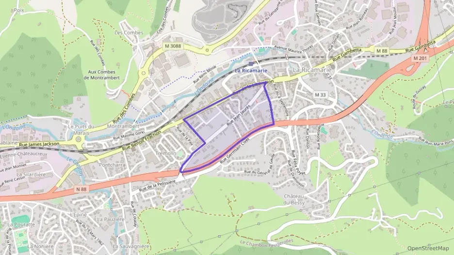 Maison 95 m² cinq pièces à vendre à La Ricamarie