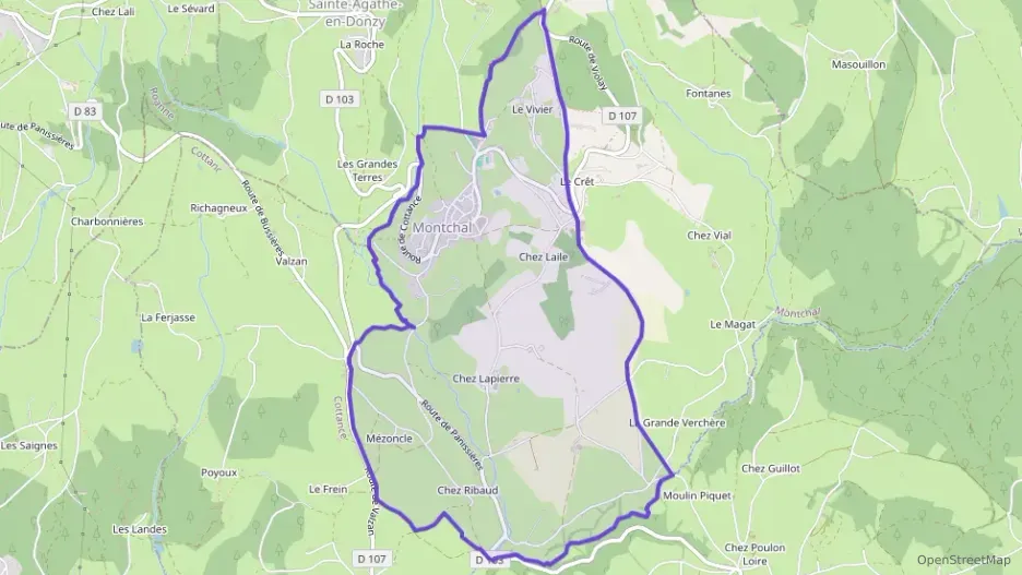 Maison 96 m² quatre pièces à vendre à Montchal Maison 96 m² quatre pièces à vendre à Montchal