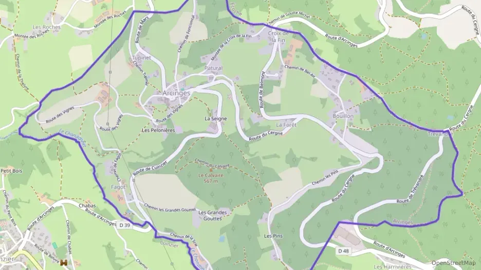 Maison 103 m² quatre pièces à vendre à Arcinges