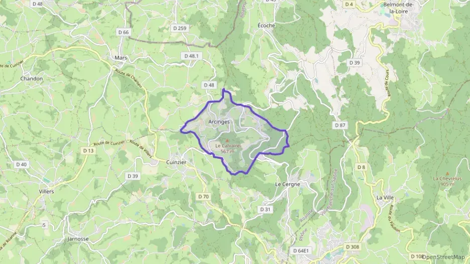 Maison 103 m² quatre pièces à vendre à Arcinges