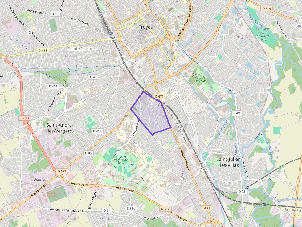 Maison 90 m² trois pièces à vendre à Troyes