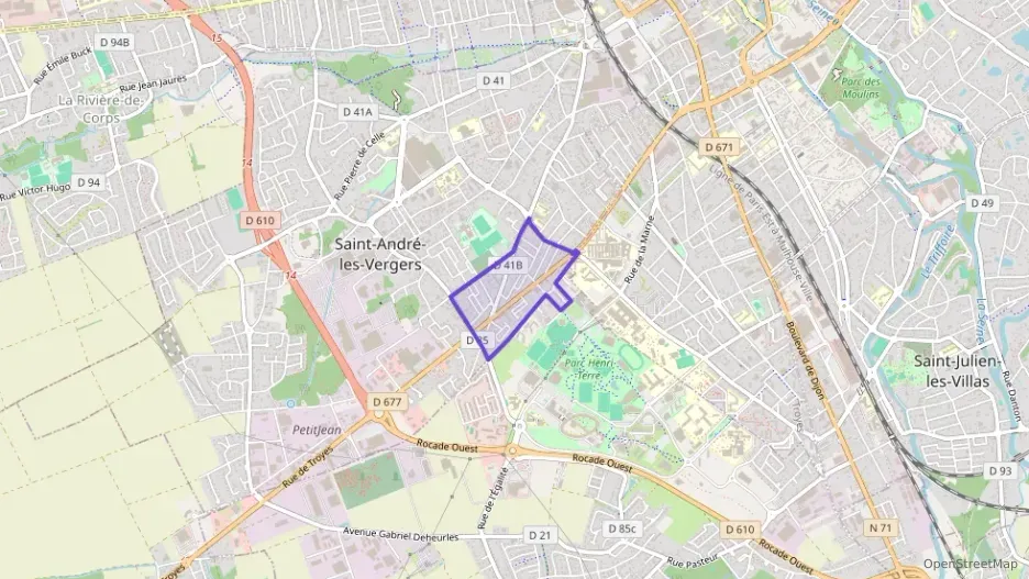 Maison 68 m² quatre pièces à vendre à Saint-André-les-Vergers Maison 68 m² quatre pièces à vendre à Saint-André-les-Vergers