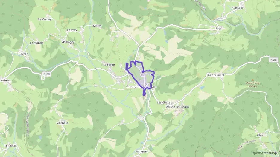Maison 63 m² quatre pièces à vendre à Cussy-en-Morvan