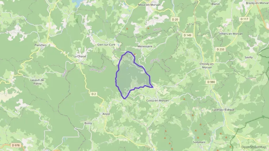 Maison 55 m² trois pièces à vendre à Cussy-en-Morvan