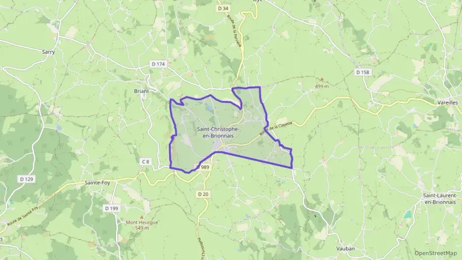 Maison 95 m² quatre pièces à vendre à Saint-Christophe-en-Brionnais