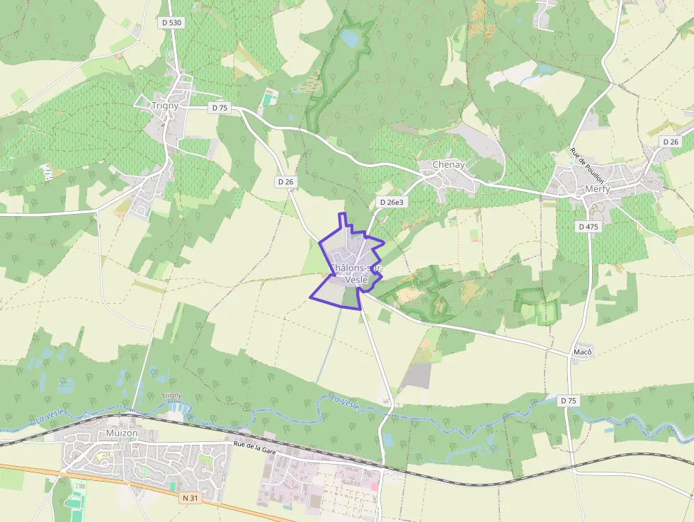 Maison 90 m² trois pièces à vendre à Châlons-sur-Vesle